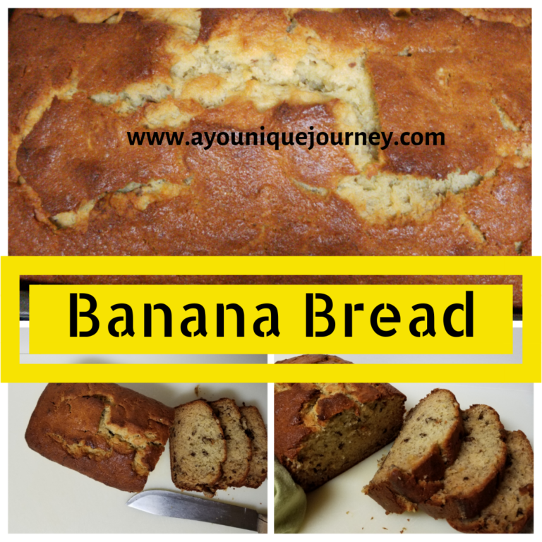 A soft and moist Banana Bread sliced.