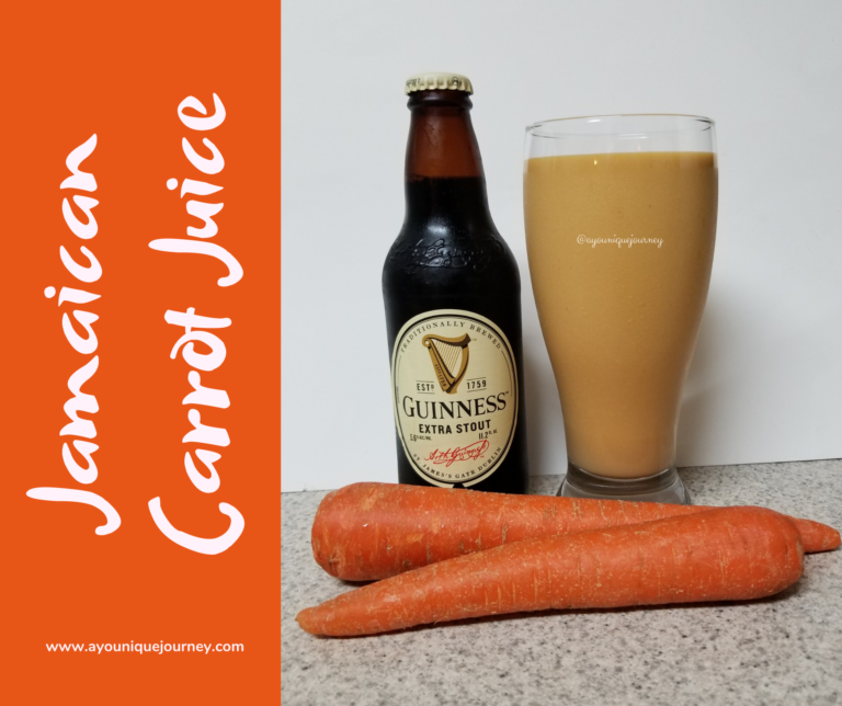 A glass of Jamaican Carrot Juice