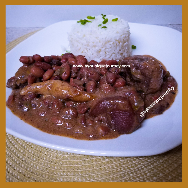 Dinner is ready, Jamaican Stew Peas.