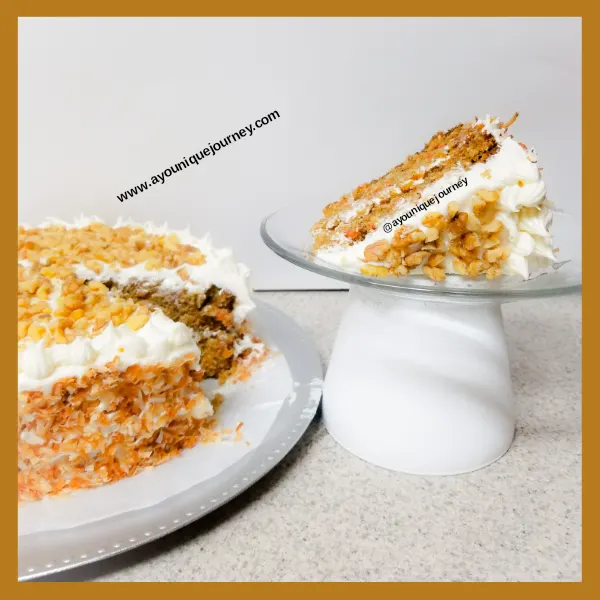 A slice of Carrot Cake.