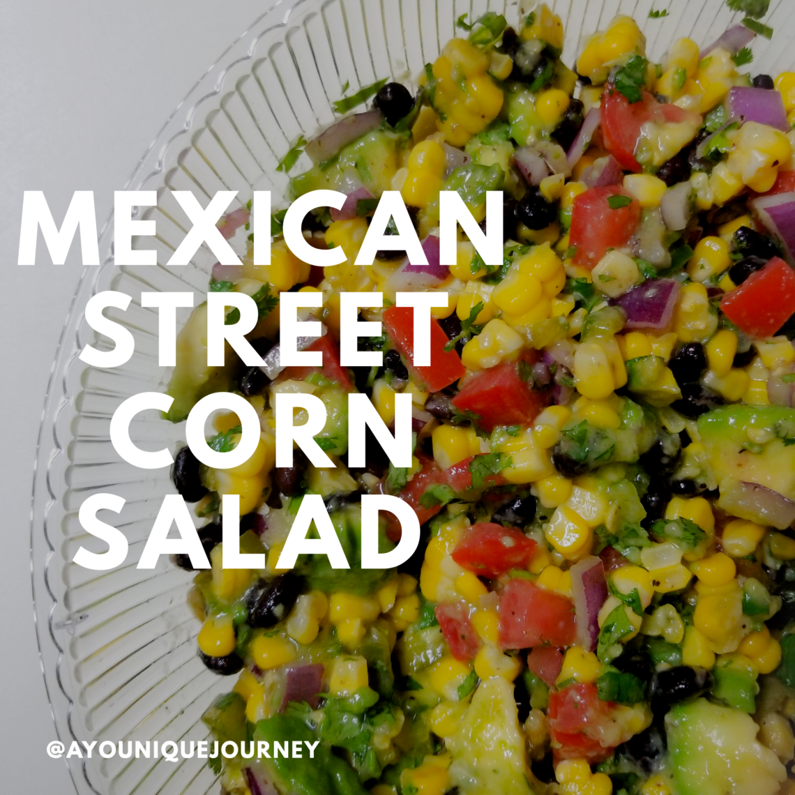 A bowl of the Mexican Corn Salad.