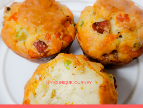 Breakfast Muffins on a plate.