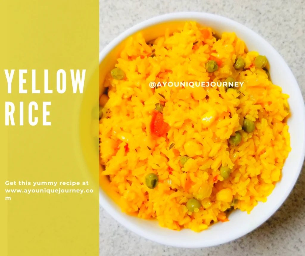 A bowl of some yummy Yellow Rice.