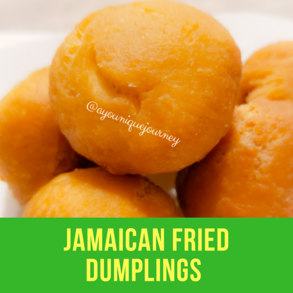 Golden Brown Jamaican Fried Dumplings.