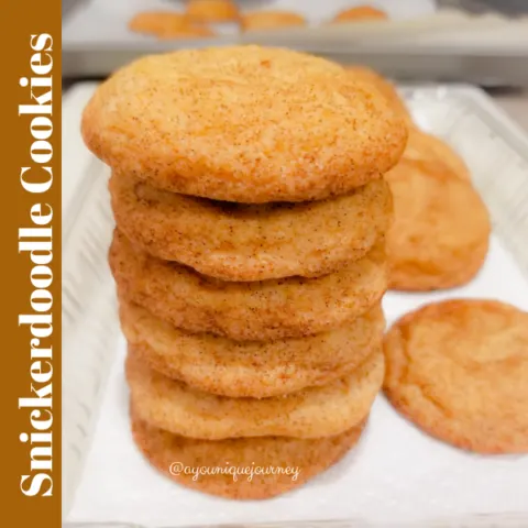 Soft and Chewy Snickerdoodle Cookies