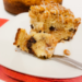 A slice of Chocolate Chip Coffee Cake.