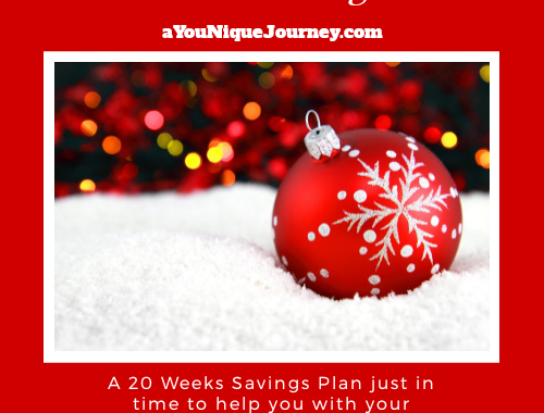 Christmas Savings Plan for 20 weeks