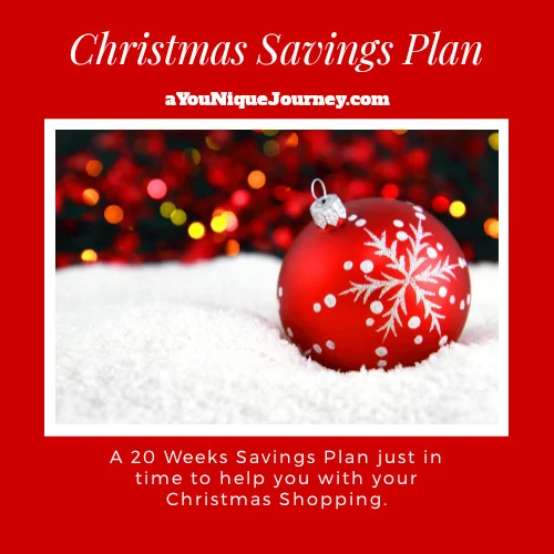 Christmas Savings Plan for 20 weeks