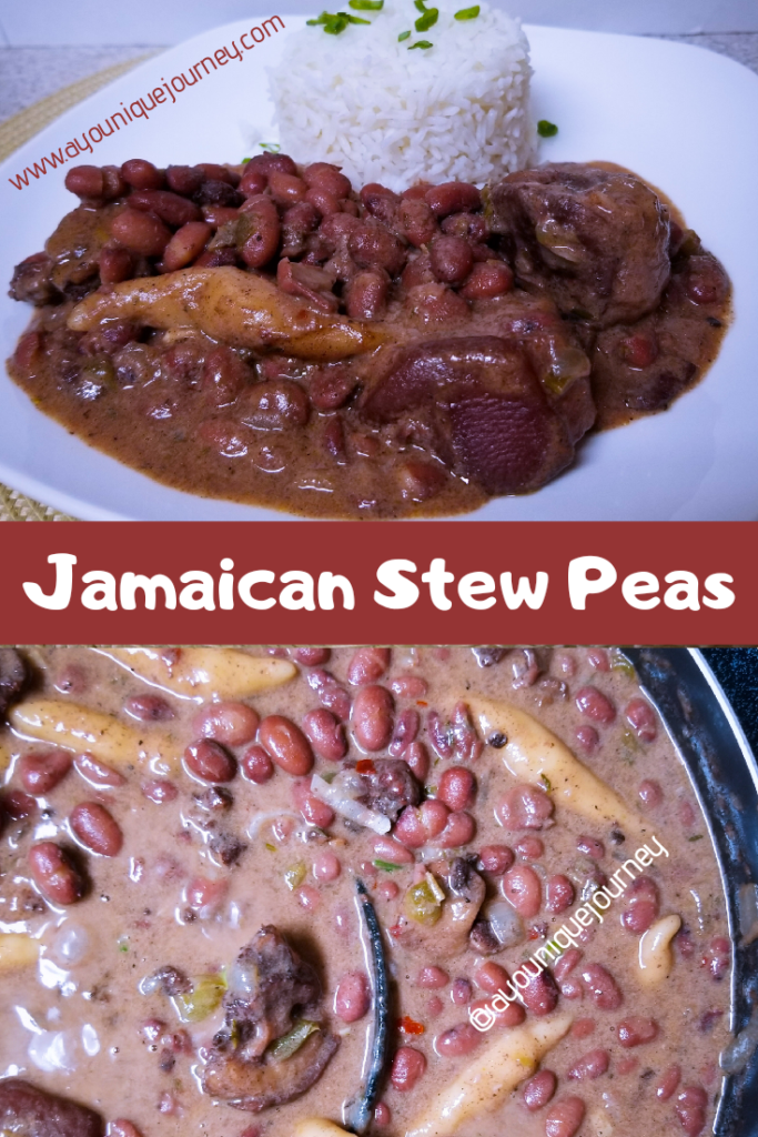 Jamaican Stew Peas: An Authentic Comfort Food | A YouNique Journey