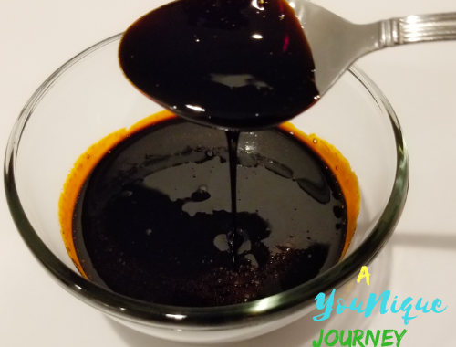 Homemade Browning Sauce Recipe in a small glass bowl.