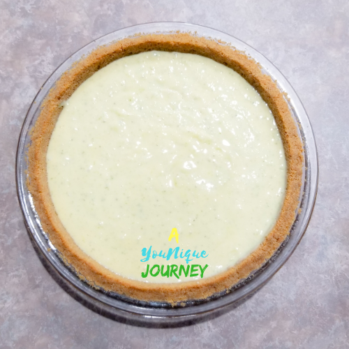 Key Lime Pie ready to be baked.