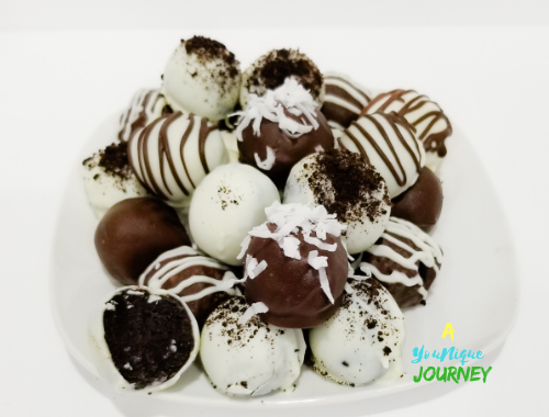 Oreo Balls covered with chocolate