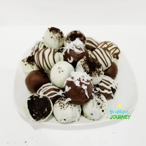 Oreo Balls covered with chocolate