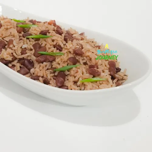 Authentic Jamaican Rice and Peas.