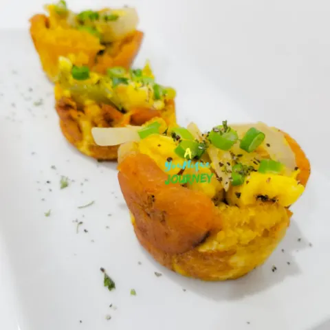 Plantain Cups Appetizers with Ackee and Saltfish