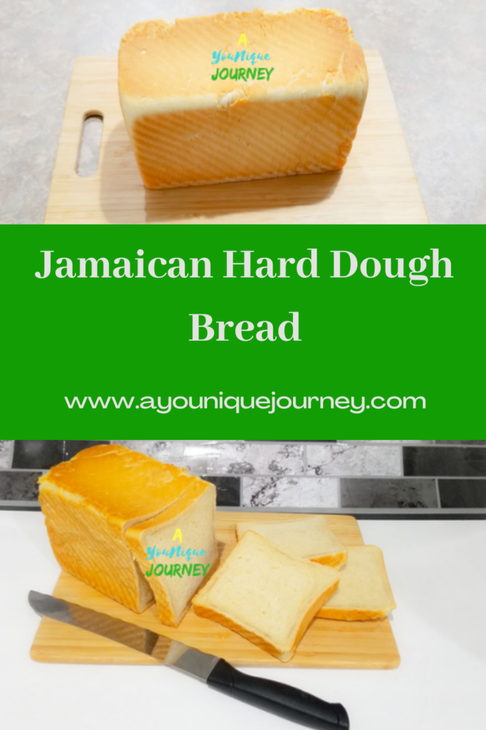 Pinterest Image for Jamaican Hard Dough Bread