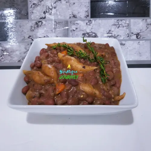 Jamaican Vegan Stew Peas (Meatless Monday).