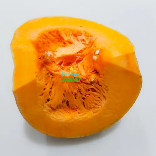 A beautiful piece of pumpkin calabaza